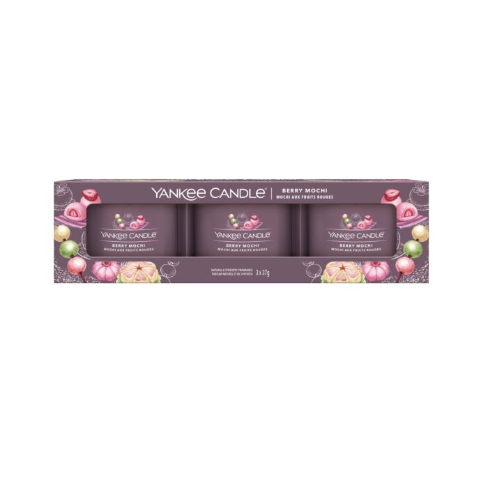 Yankee Candle - Berry Mochi - 3 Filled Votive Candle